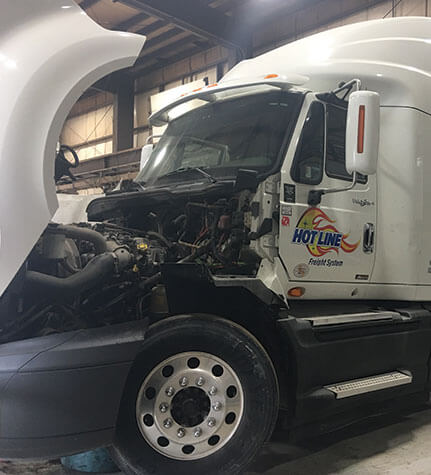 Semi Truck Repair Photo